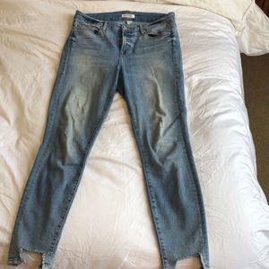 Good American Good Leg Distressed Jeans Sz 29